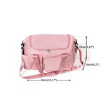 Personalisierte Geräumige Wasserdichte Name-Schultertasche mit Mehreren Fächern Wochenendtasche Geburtstag Schulbeginn Urlaub Sport Geschenk für Damen