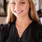Collar personalizado en forma de corazón con circonitas y texto grabado Regalo de Graduación para Graduadas Mujeres