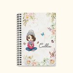 Quaderno a spirale A5 personalizzato con 120 pagine foderate e nome Regalo di Natale per la festa della mamma e il compleanno per le donne
