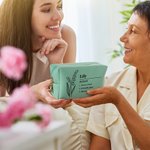 Personalized Line Birth Flower Name Definition Leather Makeup Bag Pouch with Text Birthday Bridesmaid Gift for Women