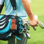 Personalized Golfer Silhouette PU Leather Golf Tee Holder Bag Tag with Name and 5 Pcs Bamboo Tees Sports Birthday Gift for Golf Player