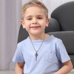 Spersonalizowany naszyjnik z kamieniem narodzin topora i węża Gotycka biżuteria Urodziny Rocznica Dzień Ojca Prezent dla mężczyzn Chłopcy