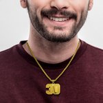 Collana personalizzata di hockey su ghiaccio con incisione del nome e del numero Regalo di compleanno per giocatori di hockey su ghiaccio amanti dello sport