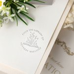 Gepersonaliseerd boek groeit bloemen bibliotheek Embossing stempel Hand Held Embosser met naam en titel verjaardag Book Club Gift voor boekenwurmen lezers