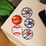 Personalized Basketball Soccer Baseball Volleyball Tumbler Name Plate Lid Topper Accessories for Stanley Tumbler Birthday Gift for Sport Lovers