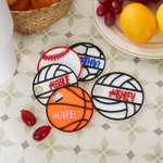 Personalized Basketball Soccer Baseball Volleyball Tumbler Name Plate Lid Topper Accessories for Stanley Tumbler Birthday Gift for Sport Lovers