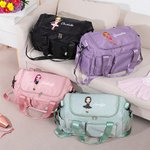 Personalized Cartoon Ballet Girl Large Weekend Bag with Shoulder Strap and Name Travel Accessories Birthday Gift for for Ballerina