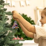 Albero dei libri personalizzato con il nome dell'albero di Natale, decorazione per la finestra dell'auto, regalo di compleanno del club del libro per 