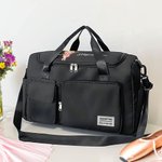 Personalized Cartoon Ballet Girl Large Weekend Bag with Shoulder Strap and Name Travel Accessories Birthday Gift for for Ballerina