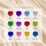 Personalised Crown Birthstone Cross Necklace Jesus Jewellery Birthday Christian Baptism Gift for Woman