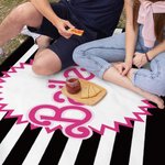 Serviette de plage en microfibre à séchage rapide, personnalisée et rayée, avec nom Dolly, pour les voyages d'été, cadeau d'anniversaire et de fête de
