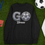 Personalized Multicolor Imitation Rhinestone Design Volleyball Baseball Basketball Sweatshirt Match Day Birthday Gift for Women Girls Sport Mom