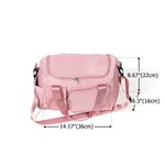 Personalized Cartoon Ballet Girl Large Weekend Bag with Shoulder Strap and Name Travel Accessories Birthday Gift for for Ballerina