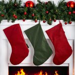 Bas de Noël Personnalisé avec Nom et Design de Bonhomme de Neige Père Noël ou Renne Cadeau de Fêtes de Fin d'Année pour Famille Enfants