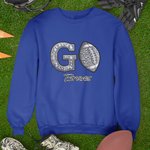 Personalized Multicolor Imitation Rhinestone Design Volleyball Baseball Basketball Sweatshirt Match Day Birthday Gift for Women Girls Sport Mom