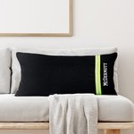 Personalised Firefighter Embroidered Throw Pillow Cover with Reflective Stripe and Name Home Decor Birthday Gift for Firemen