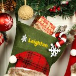 Personalised Snowman Santa Claus Reindeer 3D Christmas Stocking with Name Christmas Home Decor Birthday Gift for Friend Family