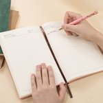 Cahier de notes chrétien en faux cuir gravé pour enfant avec nom Baptême Anniversaire Cadeau pour filles Garçons
