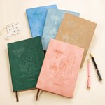 Cahier de notes chrétien en faux cuir gravé pour enfant avec nom Baptême Anniversaire Cadeau pour filles Garçons