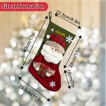 Personalised Snowman Santa Claus Reindeer 3D Christmas Stocking with Name Christmas Home Decor Birthday Gift for Friend Family