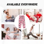 Gepersonaliseerde Ik Hou Van Mijn Vriend Vriendin Fotoportret Lange Pyjamabroek met Koord Valentijnsdag Verjaardagscadeau voor Paar