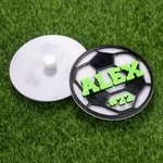 Personalized 3D Sports Soccer Ball Bag Charm with Name Accessory for Bogg Birthday Gift for Sports Lovers