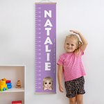 Cuadro de crecimiento colgante personalizado con nombre y texto Decoración del dormitorio Regalo de cumpleaños para niños