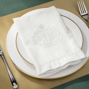Broderie personnalisée Monogramme Initiales Serviette de table en lin absorbant Serviette de cuisine Décoration de table Cadeau de pendaison de crémaillère pour la famille et les amis