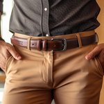Cintura in pelle PU personalizzata I Love You con testo inciso regalo per anniversario San Valentino accessorio per viaggi per uomo