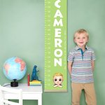 Cuadro de crecimiento colgante personalizado con nombre y texto Decoración del dormitorio Regalo de cumpleaños para niños