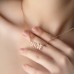 Personalised Minimalist Viking Alphabet Name Necklace Historical Jewellery Birthday Anniversary Gift for Women