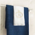 Gepersonaliseerde Geborduurde Monogram Absorberende Linnen Servet met Initialen Tafeldecoratie Housewarming Cadeau voor Vrienden en Familie
