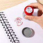 Personalized Face Portrait Gesture Self-Inking Teacher Stamp with Text Stationery Back To School Thank You Gift for Teacher