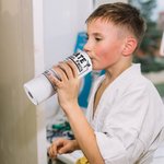 Personalized  Karate Belt Name Uniform Nutrition Facts Insulated Tumbler with Lid and Straw Birthday Gift for Martial Art Taekwondo Lovers Coaches