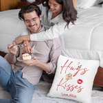 Personalised Photo and Text Soft Cushion Cover Home Decor Valentine's Day Mother's Day Graduation Gift for Couple Mom