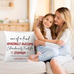 Personalised Photo and Text Soft Cushion Cover Home Decor Valentine's Day Mother's Day Graduation Gift for Couple Mom