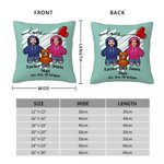 Spersonalizowana Poszewka na poduszkę z imieniem i nazwiskiem Love Heart 1-6 Cartoon Hoodie Face Zdjęcie Dekoracja domu Urodziny Walentynki Prezent dla pary Rodzina