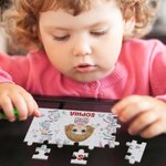 Personalized Fantasy Unicorn Dinosaur Vehicle Cartoon Wooden Jigsaw Puzzles with Name Kid Educational Toy Birthday Affirmation Gift for Boys Girls