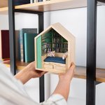 Personalisierte Shake Away Your Anxiety Mini Buch Zimmer Tischdekoration mit 200 Mini-Bücher und eingravierten Namen Geburtstag Home Decor Geschenk fü
