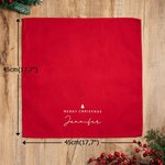 Natale a tavola con la mia famiglia - Tovagliolo personalizzato con nome