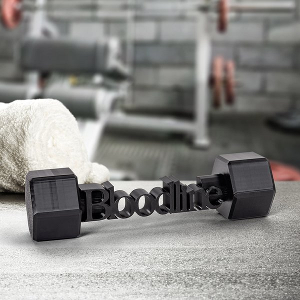 Ljusa upp ditt utrymme och lyft din anda - personlig skrivbordsdekor med namn och 3D-utskrift - Dumbbell