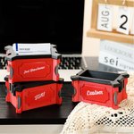 Gepersonaliseerde Cool Stash Box stijl 3D afdrukken visitekaarthouder met tekst Office Dest Accessory zakelijke kerstcadeau voor mannen