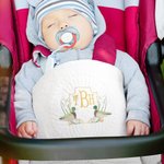 Gepersonaliseerde geborduurde schattige salie Mallard eend monogram 100% katoen zacht baby dekbed deken met monogram Baby Shower Gift voor pasgeborenen