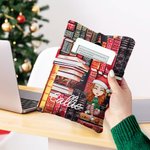 Spersonalizowana przenośna biblioteka Retro Cartoon Character Design Button Book Sleeve Padded Protector z imieniem Powrót do szkoły Prezent do czytania dla miłośników książek