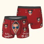 Personalisierte „Jingle My Bells“ Gesicht Foto Boxershorts mit Namen Lustige Herren Unterwäsche Valentinstag Weihnachten Geschenk für ihn