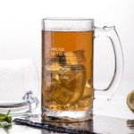 Spersonalizowany Grawerowany Zabawny Cytat Definicja Imię 16oz Szklany Kufel do Piwa z Uchwytem Prezent Urodzinowy dla Mężczyzn Przyjaciół Miłośników Alkoholi