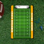 Personalisierte Fußballfeld Acryl Zwischenablage mit Texten Geburtstag Anerkennung Geschenk für Fußball-Liebhaber Trainer