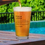 Spersonalizowany kieliszek do piwa 16 uncji z imieniem i nazwiskiem Oktoberfest Imprezowy prezent urodzinowy dla miłośnika trunków