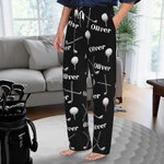 Personalisierte Golfball Club Name Soft Drawstring Lounge Pyjama Hose mit Tasche Comfy Sleepwear Geburtstag Geschenk für Männer Frauen Golfliebhaber