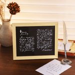 Recette/lettre manuscrite personnalisée transférée sur un panneau en bois pour un souvenir